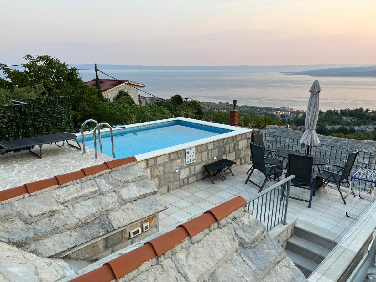 Villa Kristina - Ferienhaus Baska Voda - Topici, Private Outdoor Swimmingpool, Wifi 외부 사진
